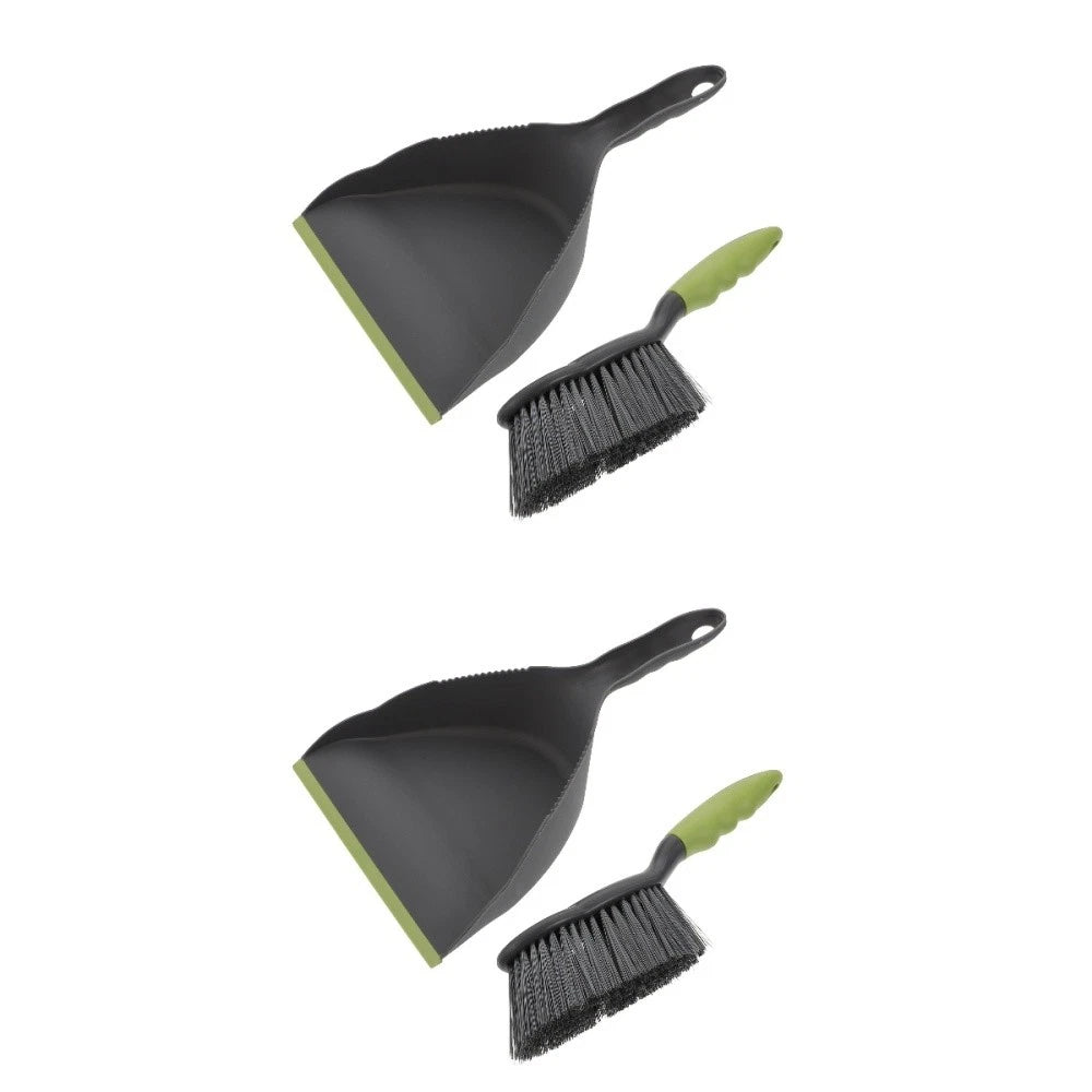 2 Sets  of Household  Dustpan and Broom Compact Home and Desktop Cleaning Tool
