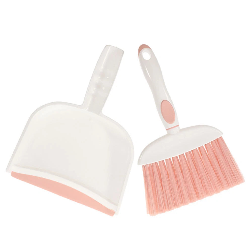 2 Sets Small Broom, Dustpan Set, Table Broom, Broom, Brush and-