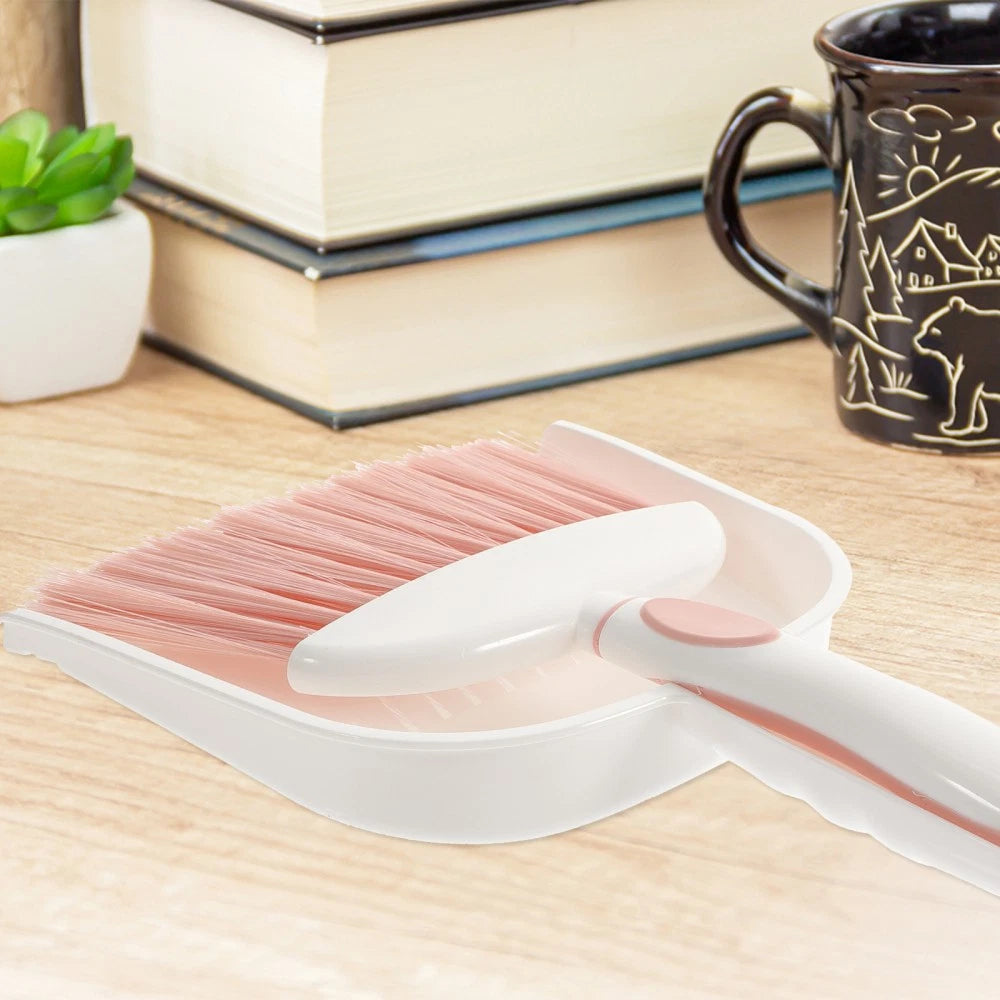 3 Sets Cleaning Kit Toddler Household Tools Mini Hand Broom Dustpan