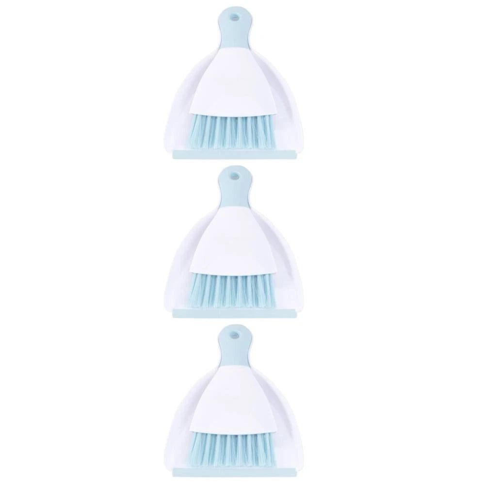3 PCS Convenient Small Dustpan Set Cleaning Broom Desktop Cleaner