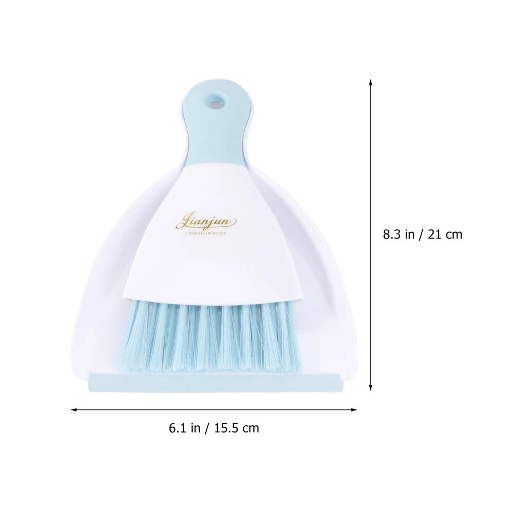 3 Pieces Convenient Small Dustpan Set Cleaning Tools Desktop Cleaner