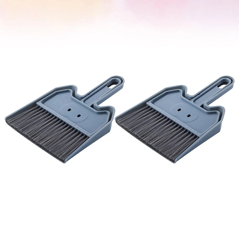 2 Sets Keyboard Cleaning Brush Home Desktop Mini Broom And Dustpan-
