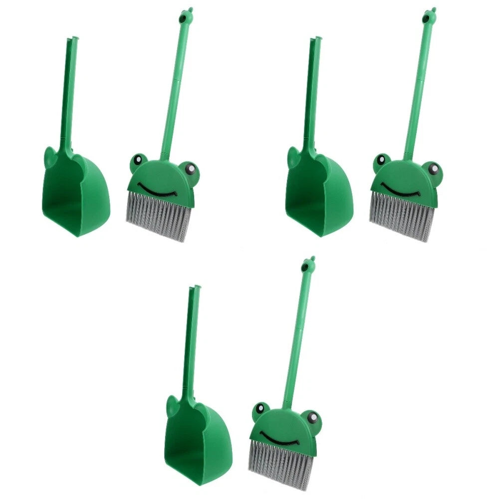 3 Sets Soft-haired Broom Child Baby Dustpan and Brush Home Kid's