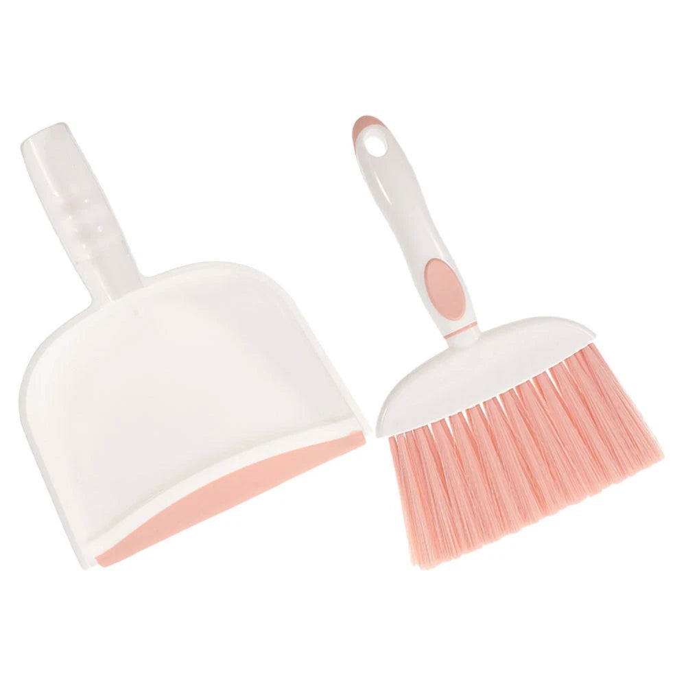 2 Sets Small Broom, Dustpan Set, Table Broom, Broom, Brush and-