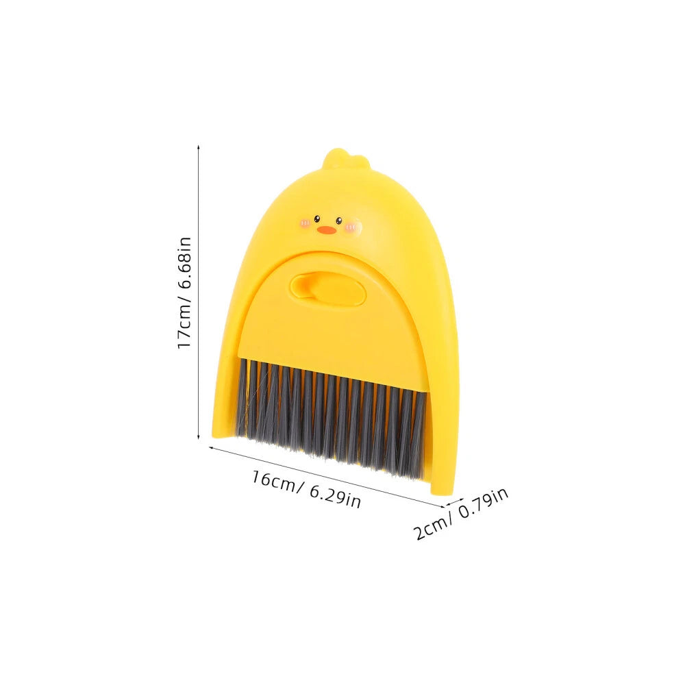 2 Sets Small Broom and Dustpan, Cleaning Kit, Cute-