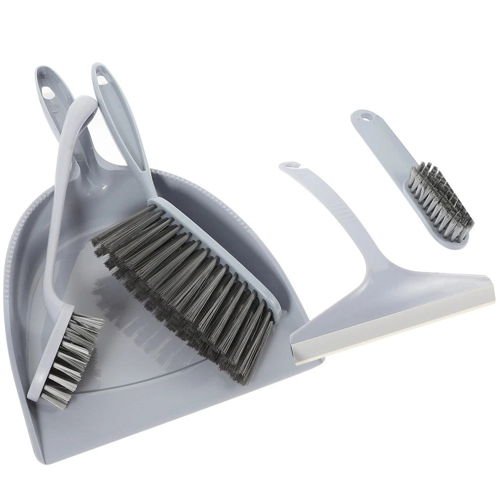 5Pcs Mini Desktop Sweep Cleaning Brush Small Broom Dustpan Set for Home Office