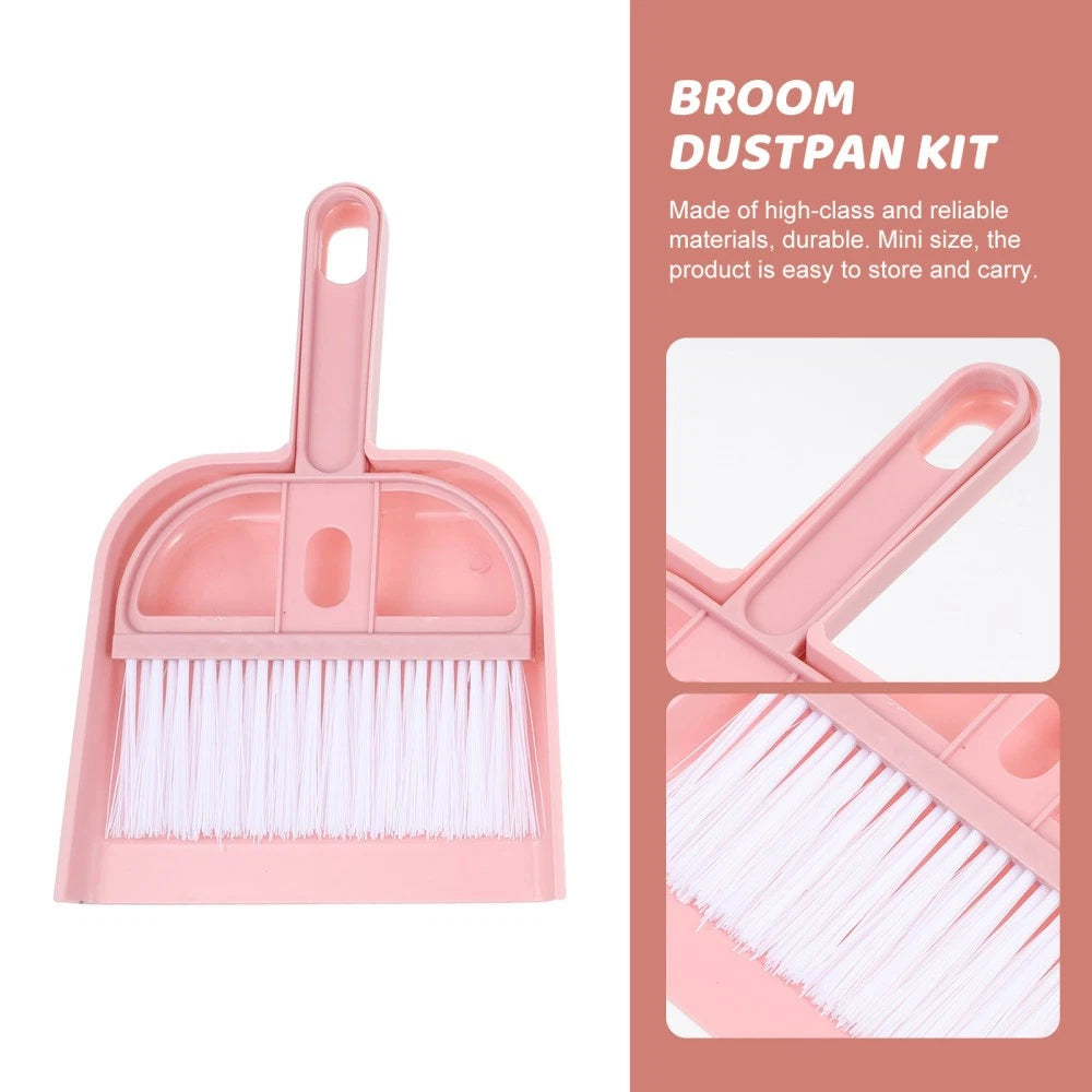 6 Sets Cleaning Artifact Set Hand Sweeper And Scoop Mini Dustpan Brush-