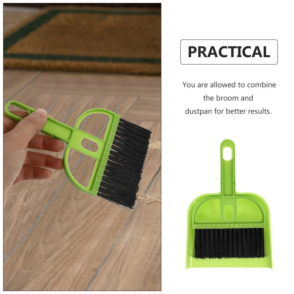 4 PCS Cleaning Brush Set Child Gadgets for Home Dustpan and Broom
