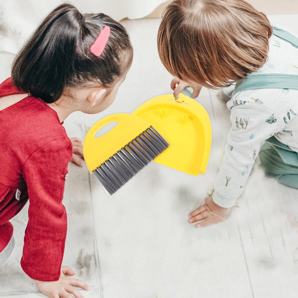 3 Sets Cleaning Broom Dustpan Table Brush Dining Table Sweeper-