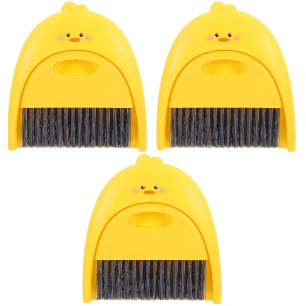 3 Sets Cleaning Broom Dustpan Table Brush Dining Table Sweeper-