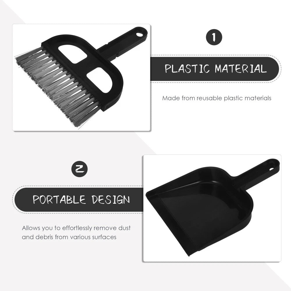 Broom Dustpan Set Desktop Cleaning Broom Car Detail Brush-