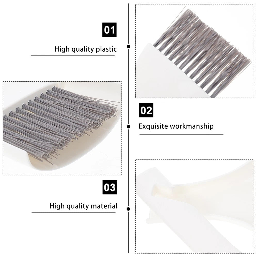 3 Sets Mini Dustpan Broom Small Hand Brush for Cleaning Gadgets Home