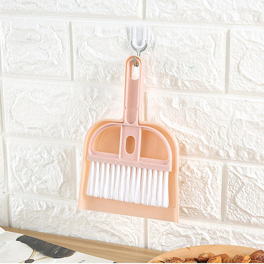 6 Sets Cleaning Artifact Set Hand Sweeper And Scoop Mini Dustpan Brush-