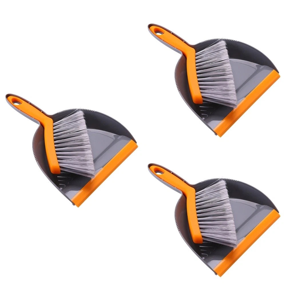 3 Pieces Mini Broom Set Dust Pan and Brushes Desktop Dustpan Small