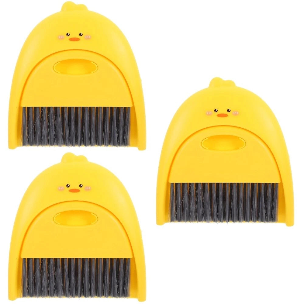 3 Sets Cleaning Broom Dustpan Table Brush Dining Table Sweeper-