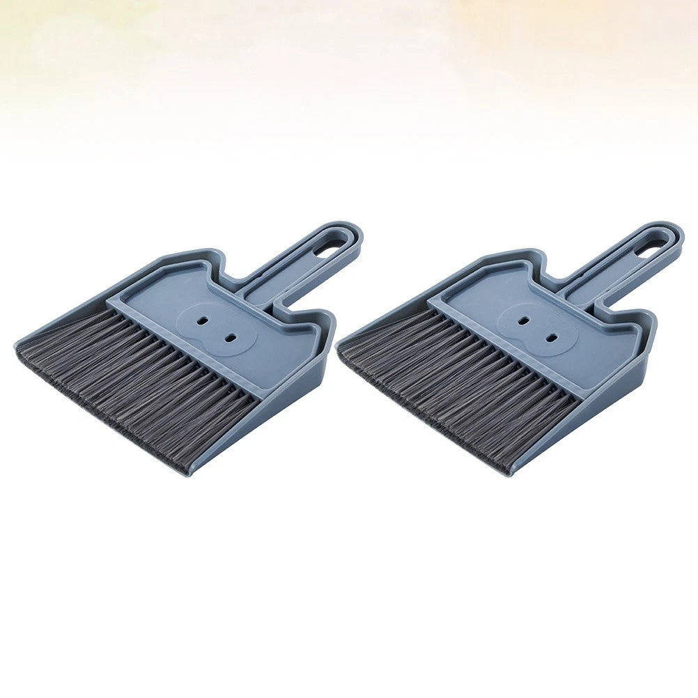 2 Sets Keyboard Cleaning Brush Home Desktop Mini Broom And Dustpan-