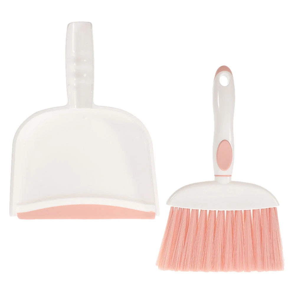 2 Sets Small Broom, Dustpan Set, Table Broom, Broom, Brush and-