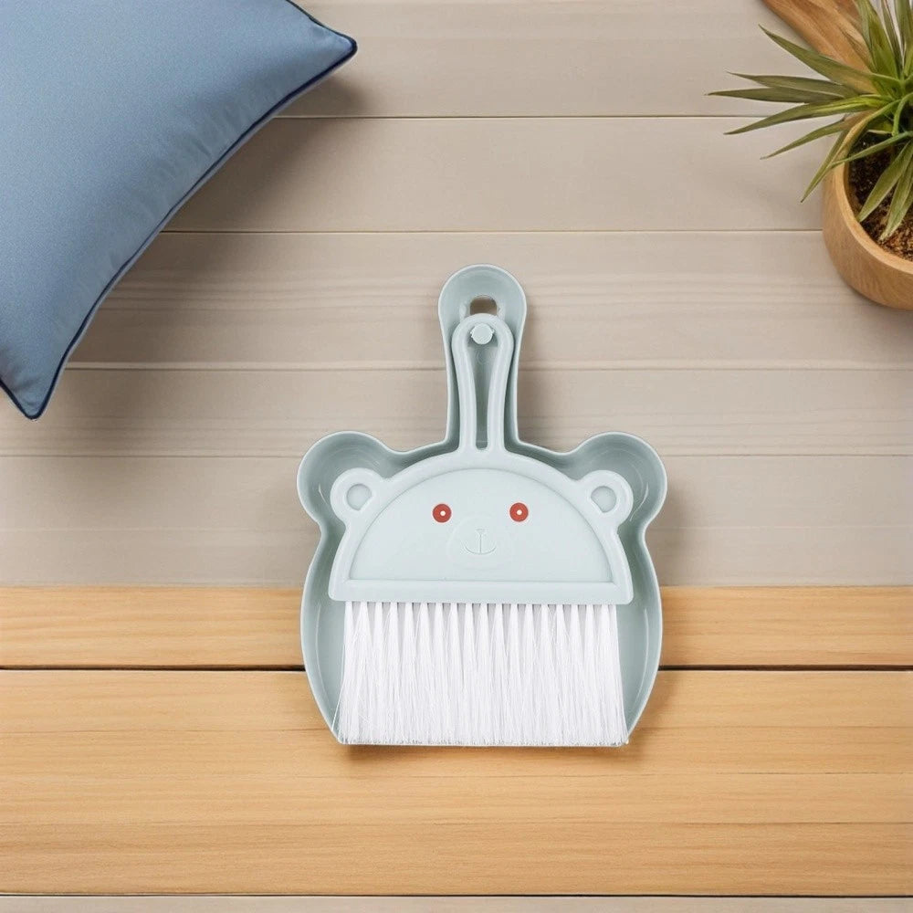 6 Sets Desktop Cleaning Broom Mini Dust Pan and Brush Handheld Duster