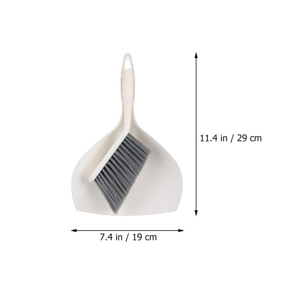 3 Sets Desktop Cleaning Kit Broom with Dust Pan Supplies for The