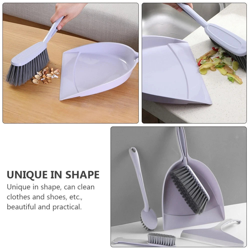 3 PCS Broom Dustpan Child Mini Table Brush Small Cleaning for Desk