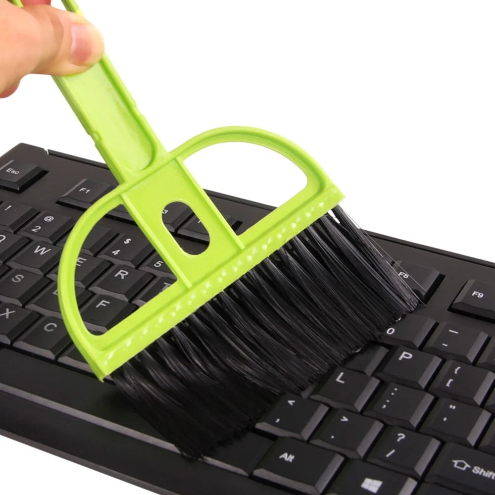 3 Count Keyboard Cleaner Kit Sweeping Brush and Dustpan Set Mini Broom