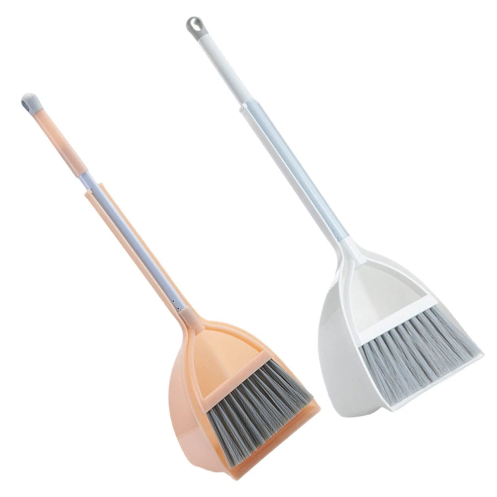4 Pcs Small Broom and Dustpan Set Child Cleaning Supplies for Kids
