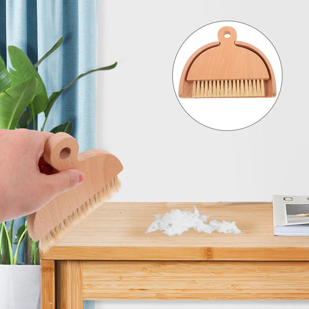 2 Sets Keyboard Cleaning Broom, Dustpan, Table Brush Set, Dining Table,-