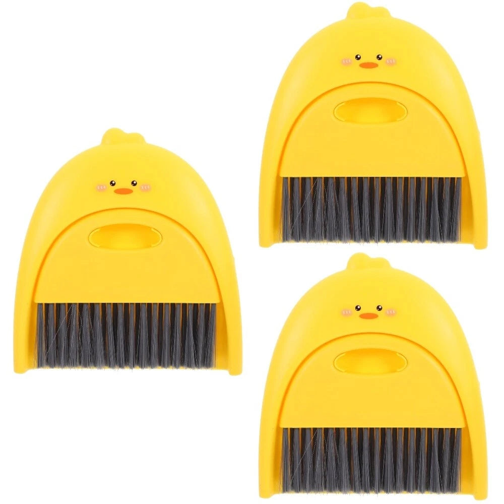 3 Sets Cleaning Broom Dustpan Table Brush Dining Table Sweeper-