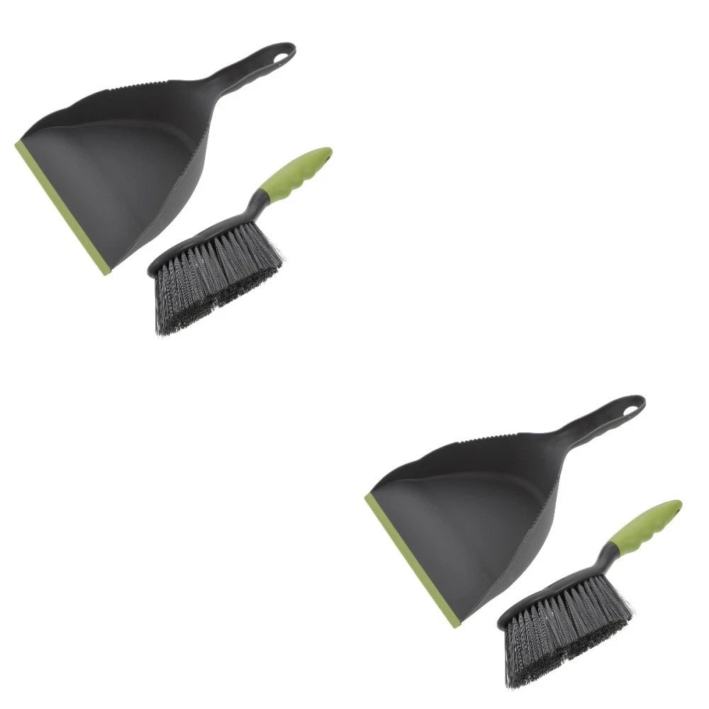 2 Sets  of Household  Dustpan and Broom Compact Home and Desktop Cleaning Tool