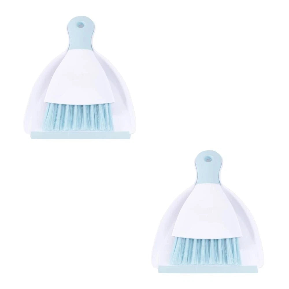 2 Pieces Convenient Small Dustpan Set Desktop Cleaner Household Supplies