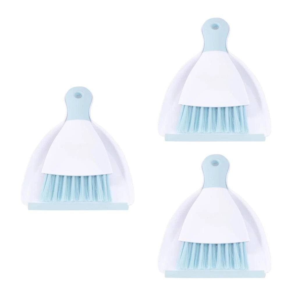 3 PCS Convenient Small Dustpan Set Cleaning Broom Desktop Cleaner
