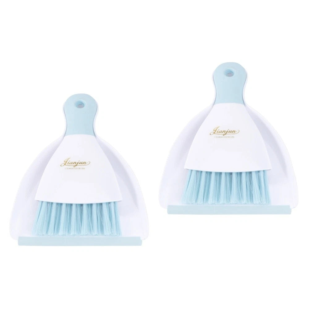 2 Pieces Convenient Small Dustpan Set Desktop Cleaner Household Supplies