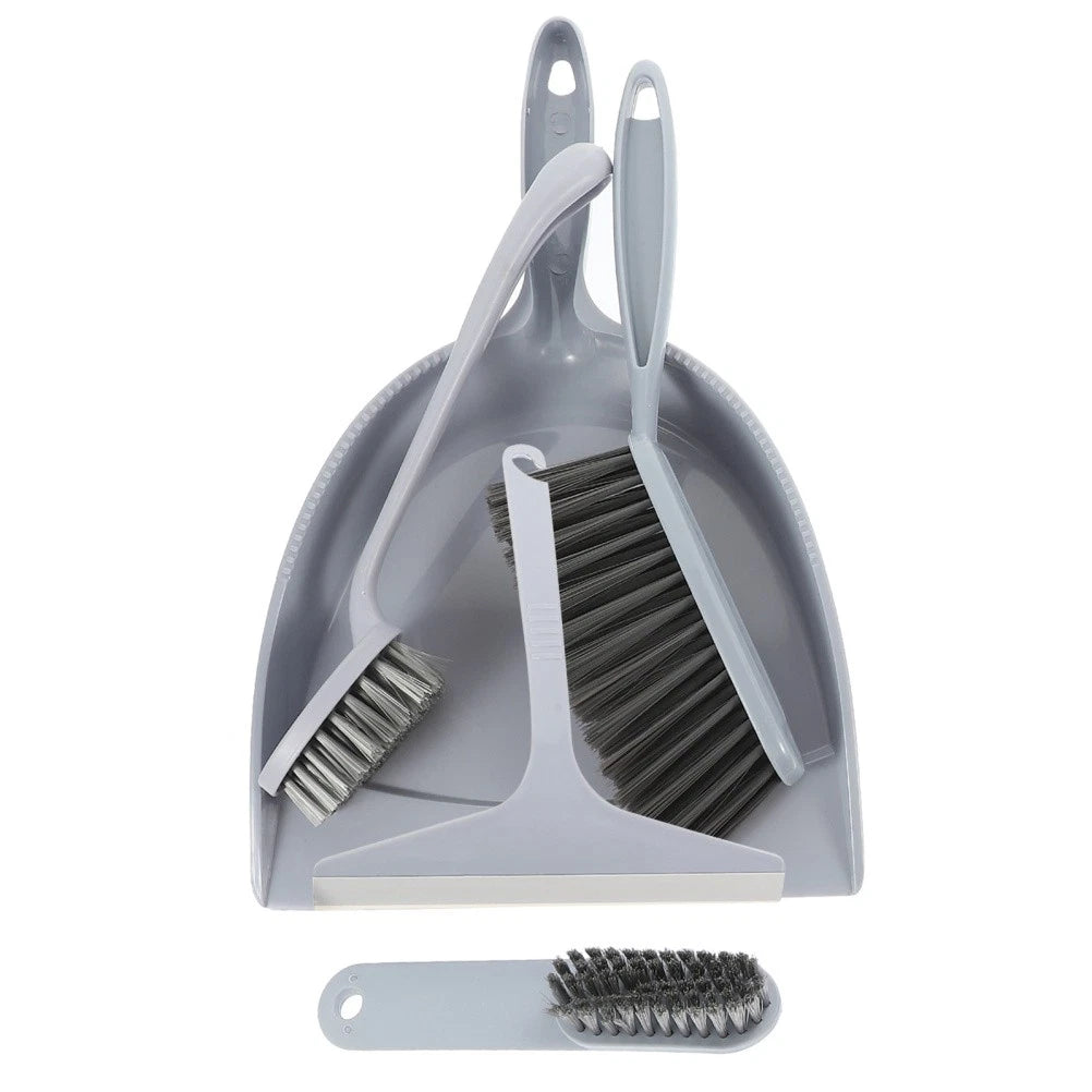 5Pcs Mini Desktop Sweep Cleaning Brush Small Broom Dustpan Set for Home Office