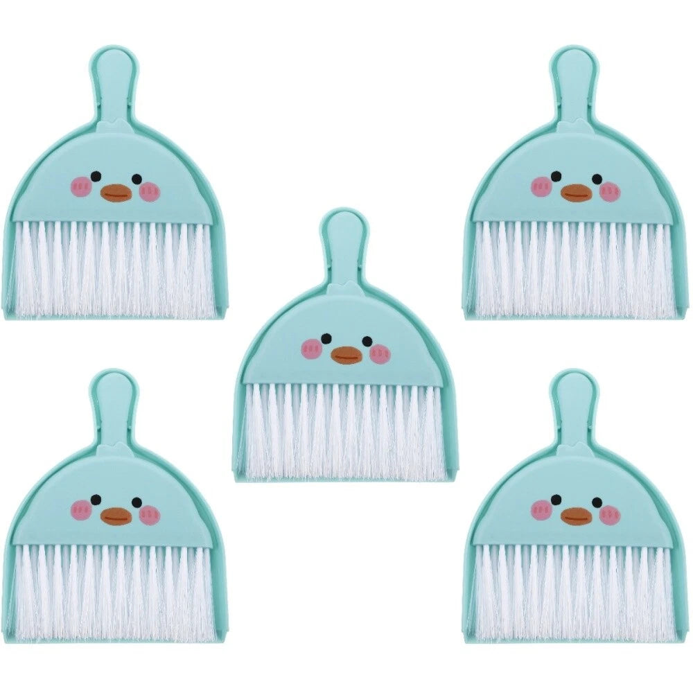 5 Sets Mini Broom Duster for Car Air Vent Small Brush and Dustpan