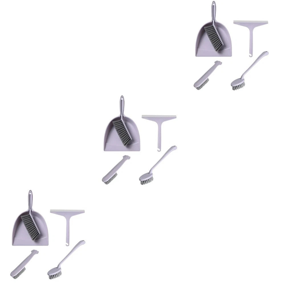 3 PCS Broom Dustpan Child Small Cleaning Brush for Desk Mini Hand Brushes