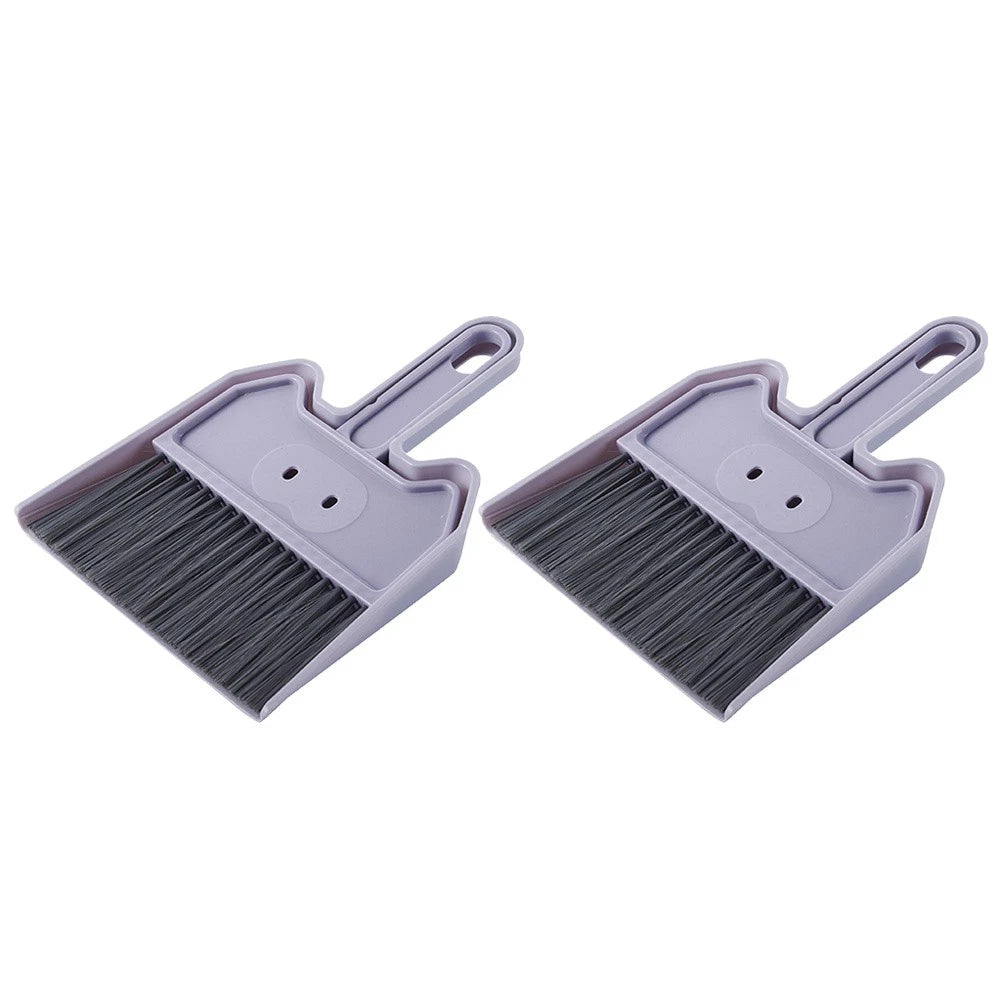 2 Sets Keyboard Cleaning Brush Desktop Cleaning Brush Broom With Scoop-