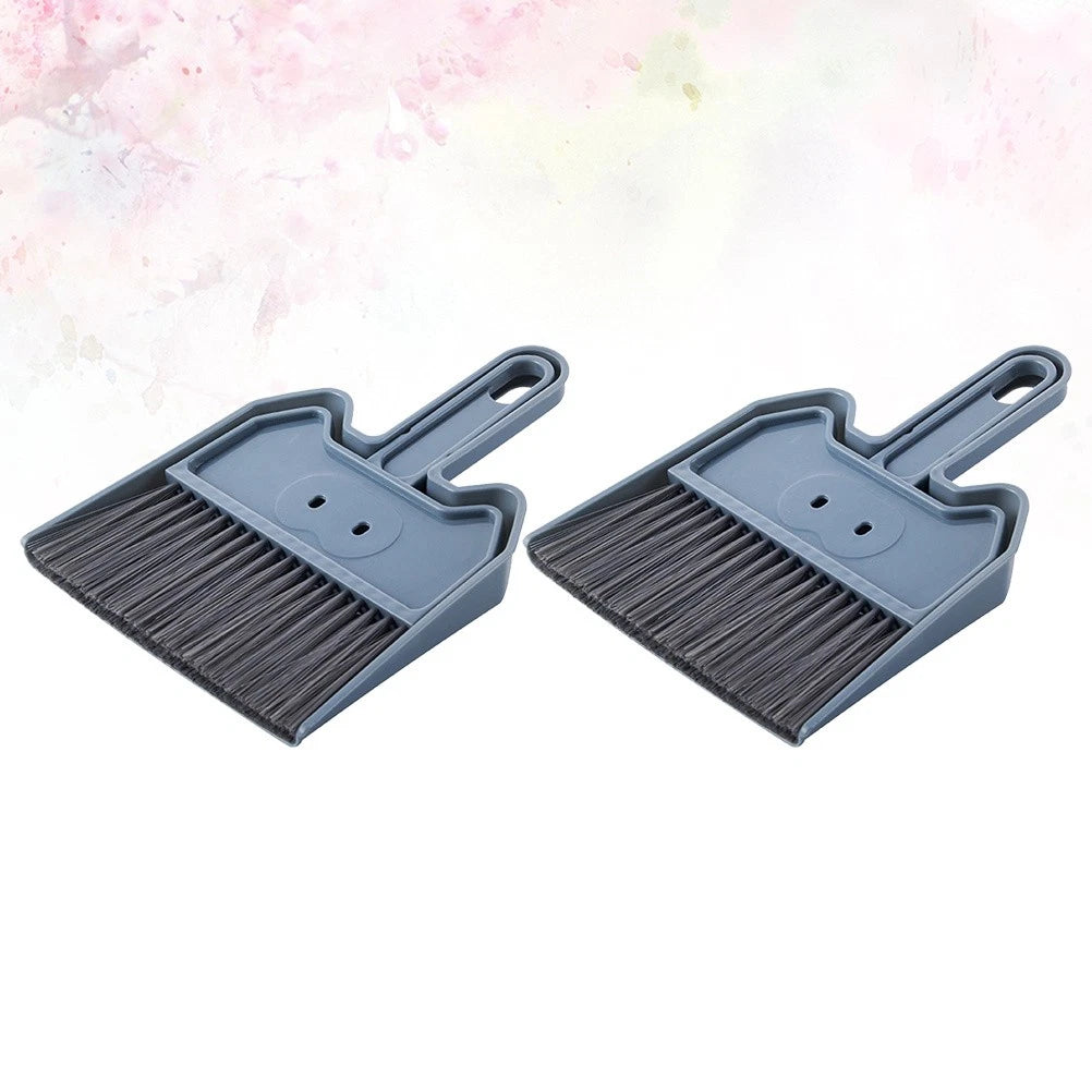 2 Sets Keyboard Cleaning Brush Home Desktop Mini Broom And Dustpan-