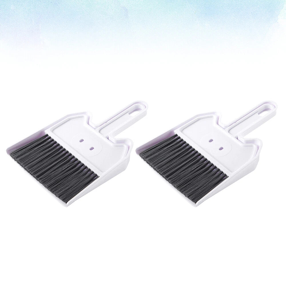 2 Sets Keyboard Cleaning Brush Mini Broom With Dustpan Child-