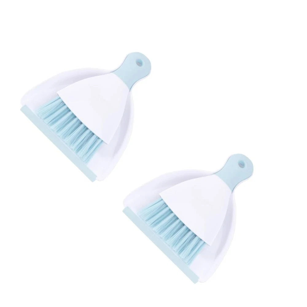 2 Pieces Convenient Small Dustpan Set Desktop Cleaner Household Supplies
