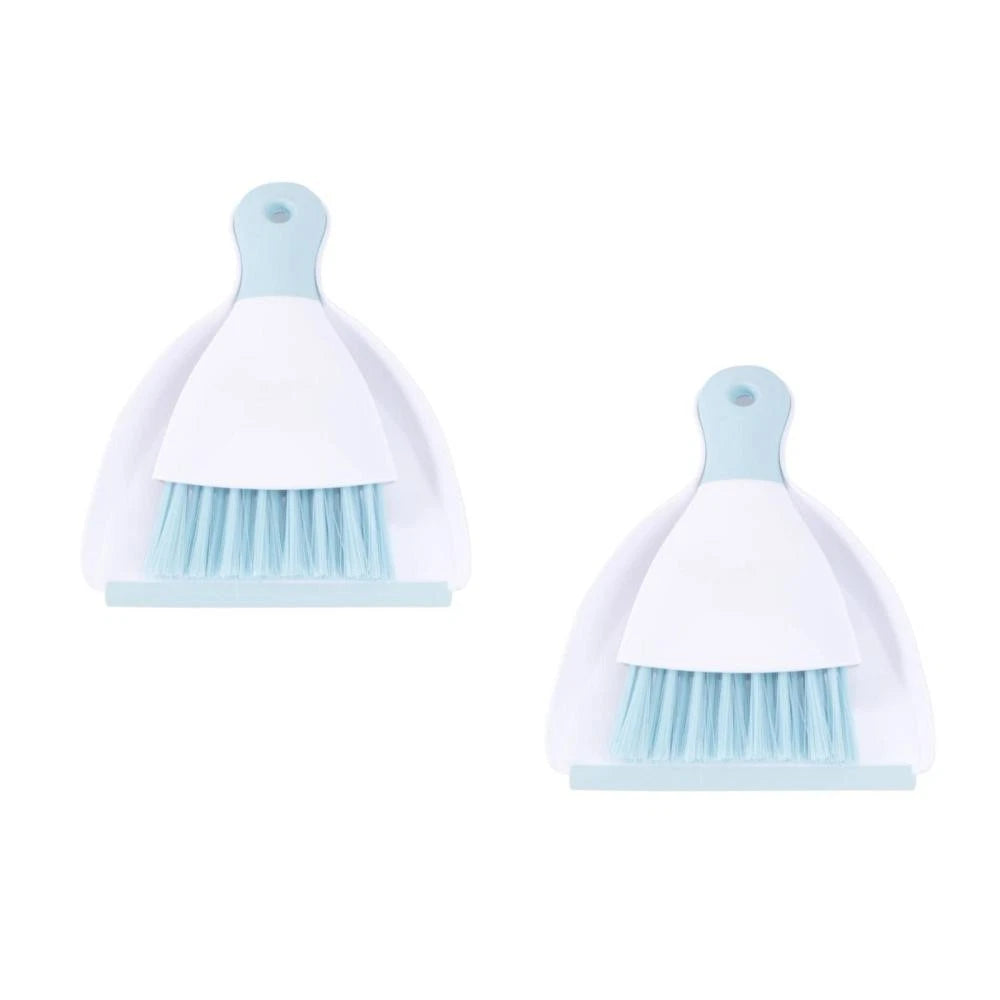 2 Pieces Convenient Small Dustpan Set Desktop Cleaner Household Supplies
