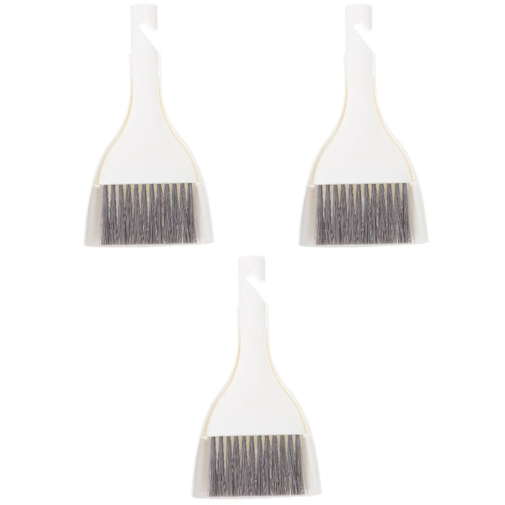 3 Sets Mini Dustpan Broom Table Cleaning Kit Small Hand Brush for