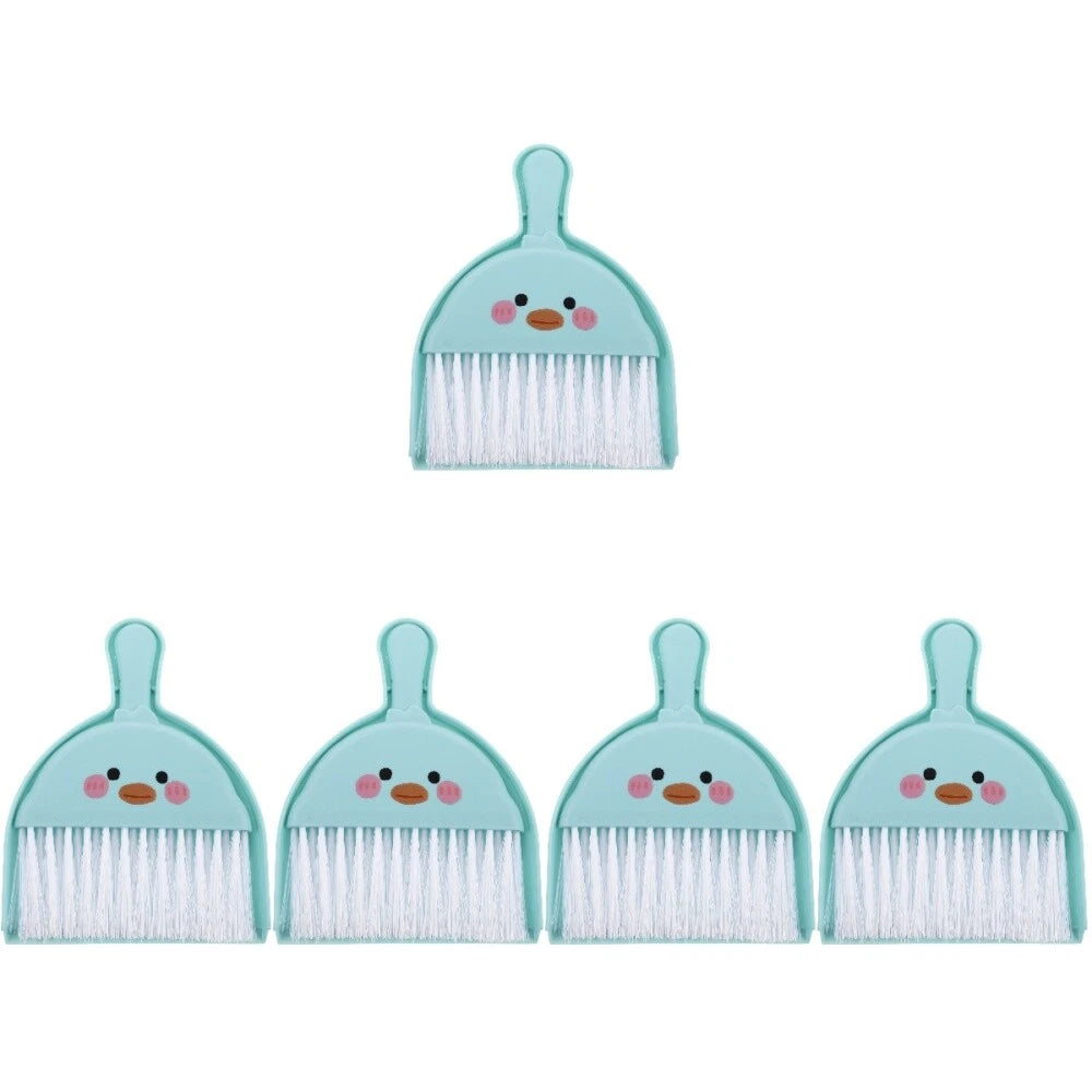 5 Sets Mini Broom Duster for Car Air Vent Small Brush and Dustpan