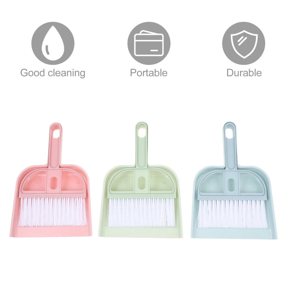 6 Sets Cleaning Artifact Set Sweeping Brush Small Broom And Dustpan-