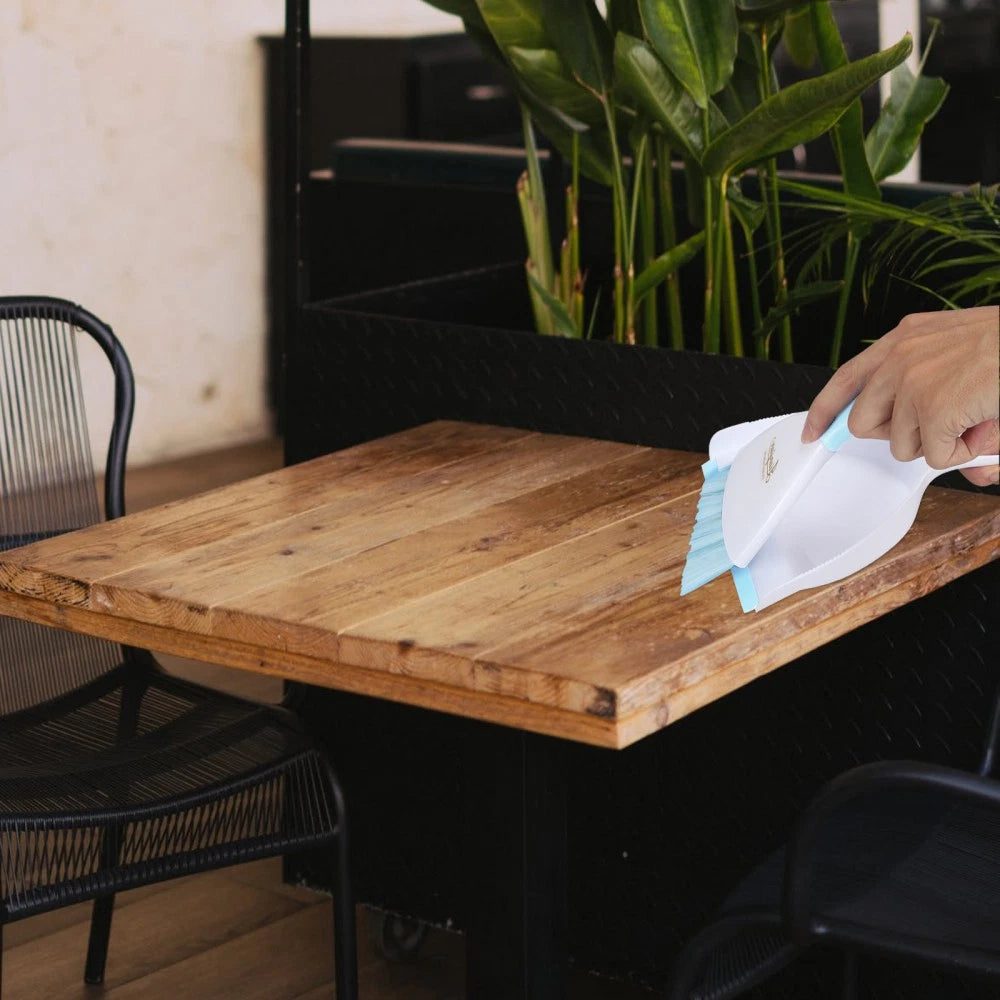 2 Pieces Convenient Small Dustpan Set Desktop Cleaner Household Supplies