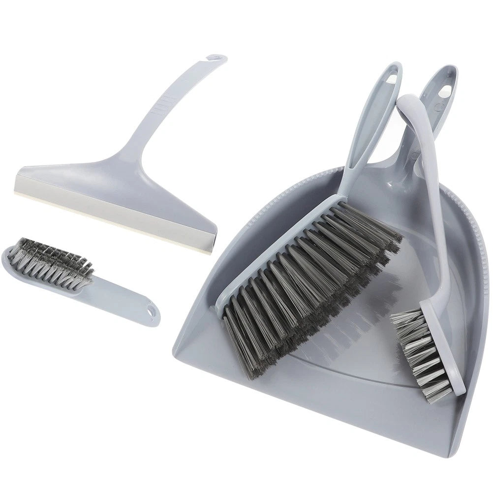 5Pcs Mini Desktop Sweep Cleaning Brush Small Broom Dustpan Set for Home Office