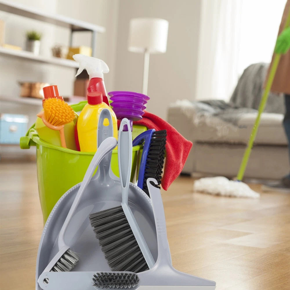 5 Pcs Broom Dustpan Child Small Mini Hand Cleaning Brush for Desk