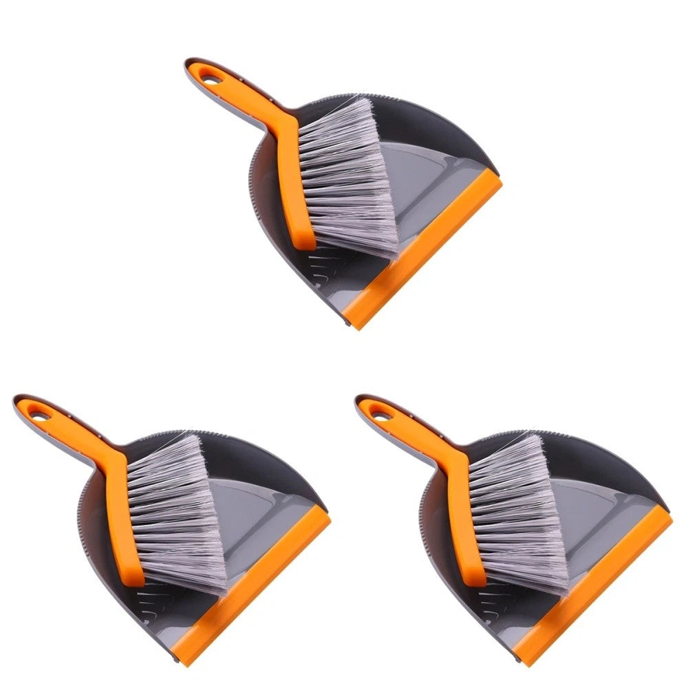 3 Count Mini Broom Set Small Desk Broom Dustpan And-