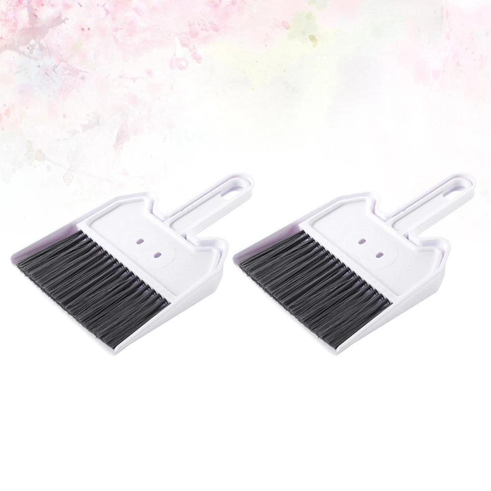 2 Sets Keyboard Cleaning Brush Child Broom with Dustpan Small Hand