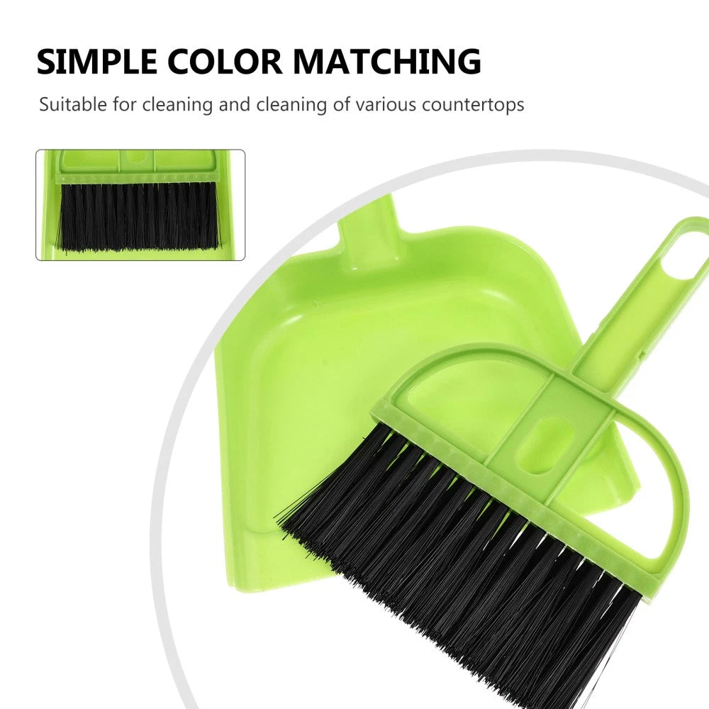 4 PCS Cleaning Brush Set Child Gadgets for Home Dustpan and Broom