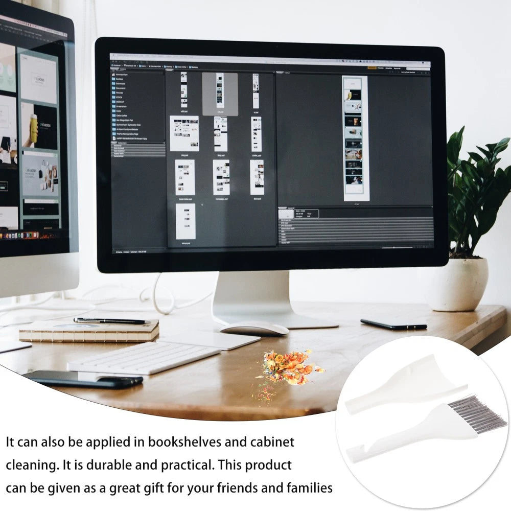 3 Sets Mini Dustpan Broom Small Hand Brush for Cleaning Gadgets Home